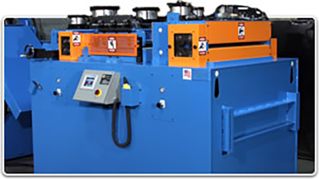 Servo Press Feeds with Pull-Thru Straighteners